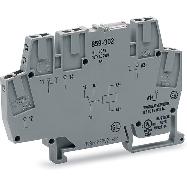 WAGO Relaisklemme 24VDC,1W,250VAC,5A 859-304